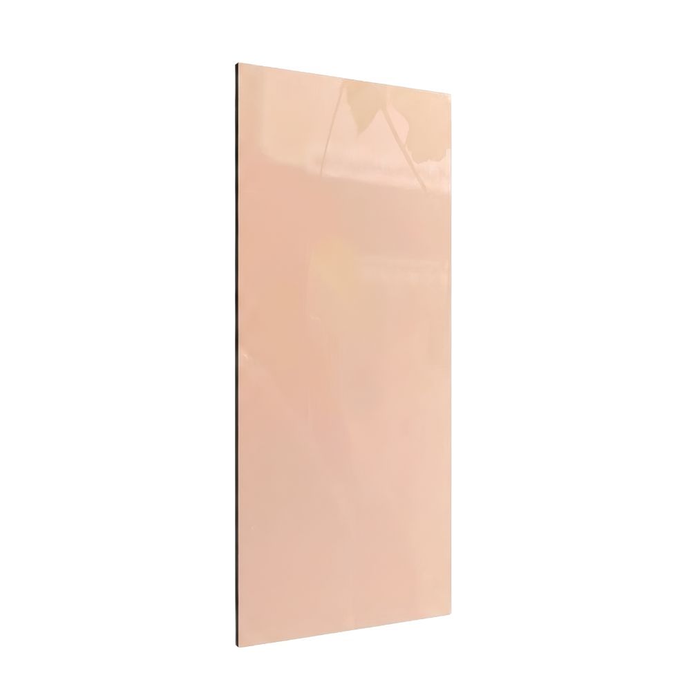 Tấm than tre đơn sắc pet iWood iS-11 Tấm ốp than tre iWood PET iS-11 series Film PET GAG, bề mặt hồng đào nhạt bóng gương ấm áp duyên dáng sang trọng, dày 8mm rộng 1220mm dài 3000mm