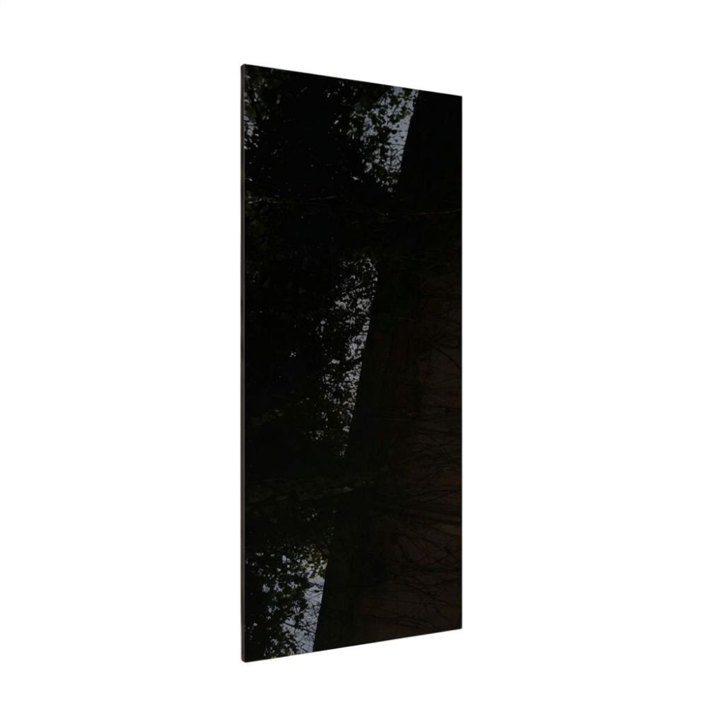 Tấm than tre đơn sắc pet iWood iS-1b Tấm ốp than tre iWood PET iS-1B series Film PET GAG, bề mặt đen bóng gương cao cấp phản chiếu ánh sáng, dày 8mm rộng 1220mm dài 3000mm