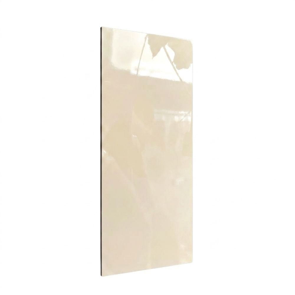 Tấm than tre đơn sắc pet iWood iS-6 Tấm ốp than tre iWood PET iS-6 series Film PET GAG, bề mặt be hồng nhạt bóng gương ấm áp sang trọng, dày 8mm rộng 1220mm dài 3000mm